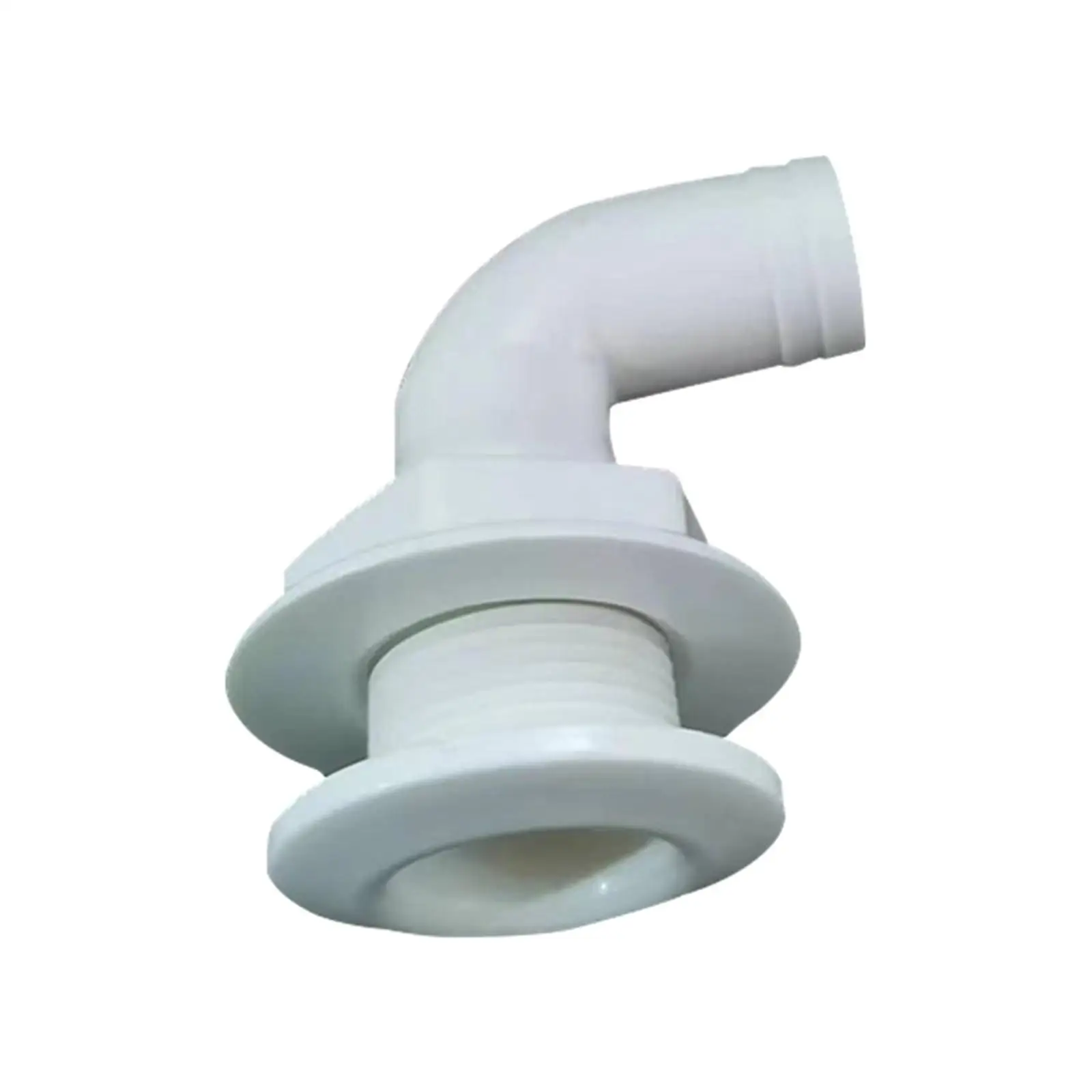 

90 Degree thru Hull Fitting 90 Degree thru Hull Connector for Direct Replacement Professional Accessories Easily Install