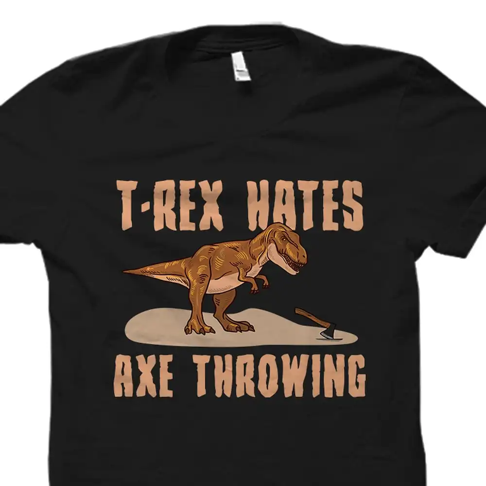Axe Thrower Lancio T Shirt Rex Odia Divertente Os2462