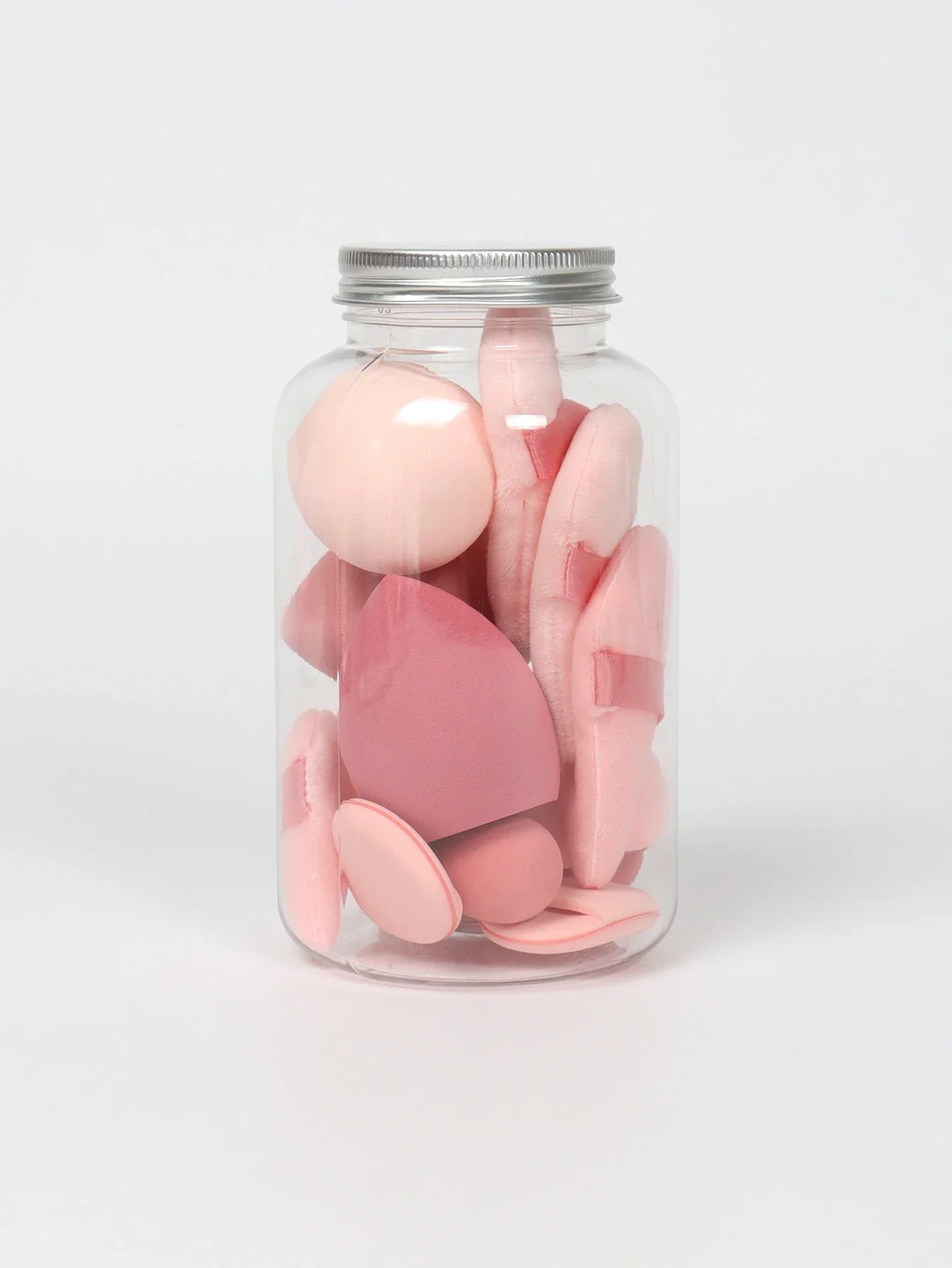 Description Picture 4 of item15Pcs Premium Powder Puffs with Storage Jar - Makeup Blending Sponges Set for Face Foundation & Loose Powder Kit