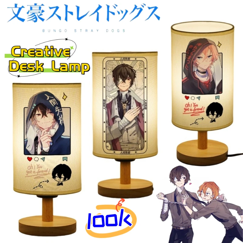Bungo Stray Dogs Nakajima Atsushi dazai osamu anime zweidimensionale tischlampe student schlafzimmer nacht nachtlicht ornamente