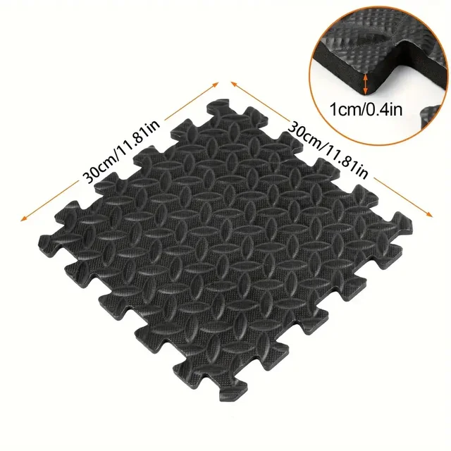 20 Piece Puzzle Fitness Mat Double Sided Interlocking Foam Floor Mat EVA Non Slip Mat Suitable for Yoga and Fitness Equipment 4