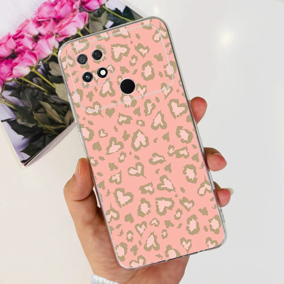Cute Painted Soft Silicone TPU Back Cover for Xiaomi Poco C40 Phone