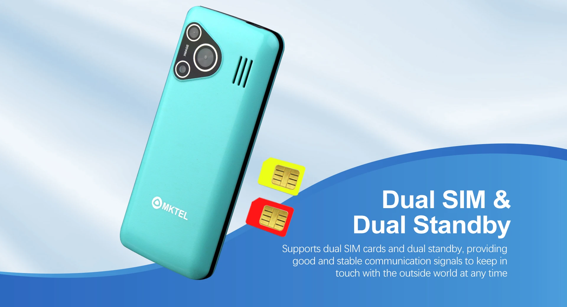MKTEL M82 Feature Phone 2.4inch Display Dual Sim Dual Standby MTK6261M 1800mAh MP3/MP4/FM/Radio/Bluetooth/GPRS/GSM 850/900/1800/