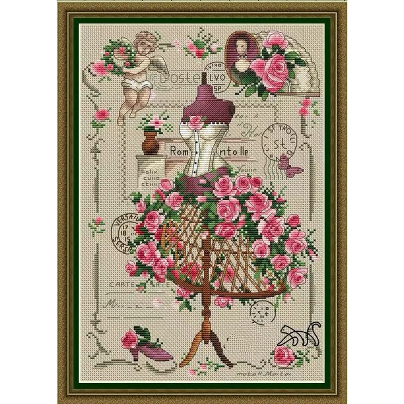 ZZ1790 DIY Homefun Cross Stitch Kit Packages Counted Cross-Stitching Kits New Pattern NOT PRINTED Cross stich Painting Set cross stitch kits