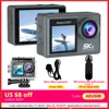 5K 4K60FPS Action Camera Dual IPS Touch LCD DVR EIS 170° 30M Waterproof 5X Zoom Sport Camera With Wireless Mic&Remote Control 1