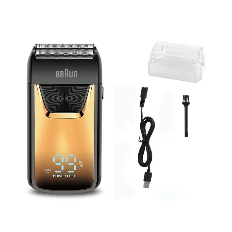 Máquina de afeitar eléctrica Original Fang BRAUN 5120s, afeitadora de lámina inalámbrica, máquina de afeitar calva, Máquina para cortar cabello, maquinilla de afeitar para hombres