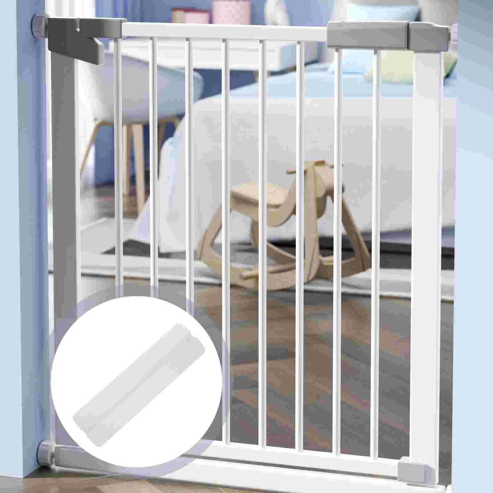 Barrier Safety Door Rail Accessories Baby Gate for Stairs No Drill Oval Child Stopper