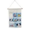 Fabric Hanging Wall Storage Bags Holder Creative Kawaii Wall-mounted Storage Bag Door Cute Wall Mounted Storage Bag Pockets 5
