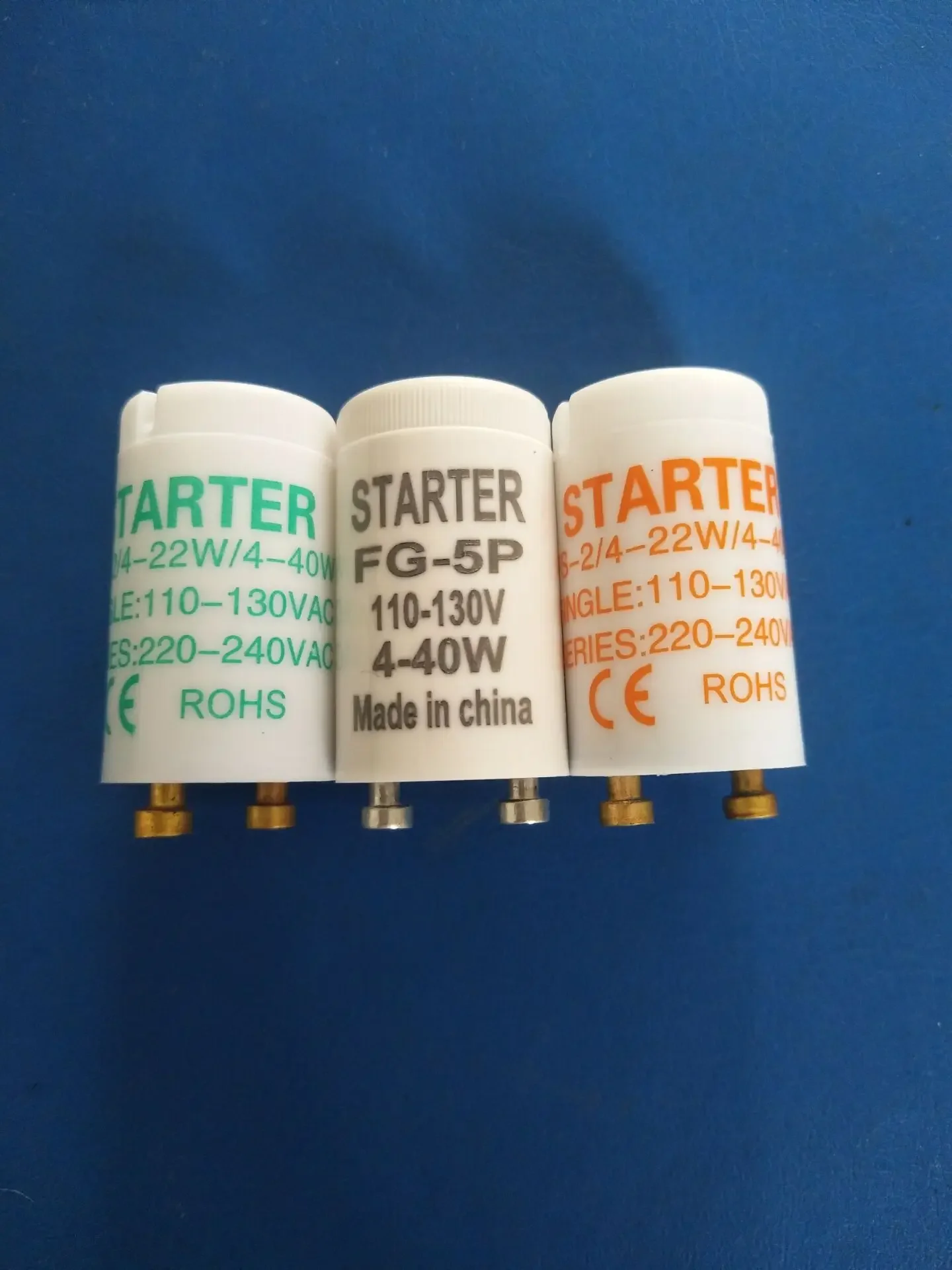 25pcs Fuse Starter FG-5P For 4-40W 110-130VAC Mosquito lamp CE ROHS