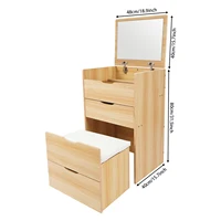 Modern Vanity Desk Vanity Desk With Makeup Stool Makeup Vanity Table  For Homes, Apartments, Dormitories 40*48*80cm 4