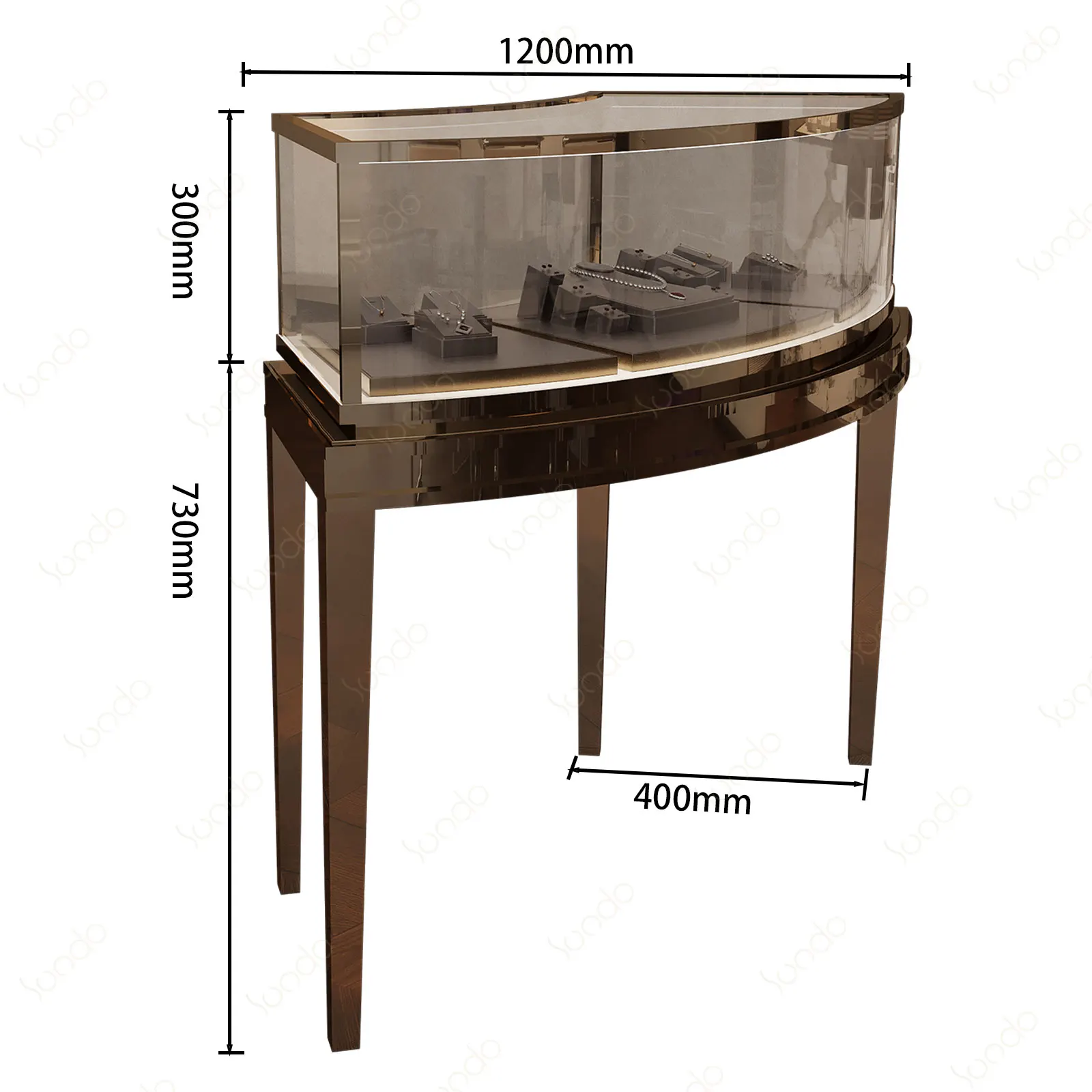 Custom, Custom Modern Jewelry Display Showcase Rack Decorating Shop