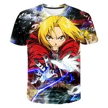 

Fullmetal Alchemist Pattern 3D Printed Summer New Streetwear Fashion T-shirt Boy Girl Casual Short Sleeve Men Women Cool Tops