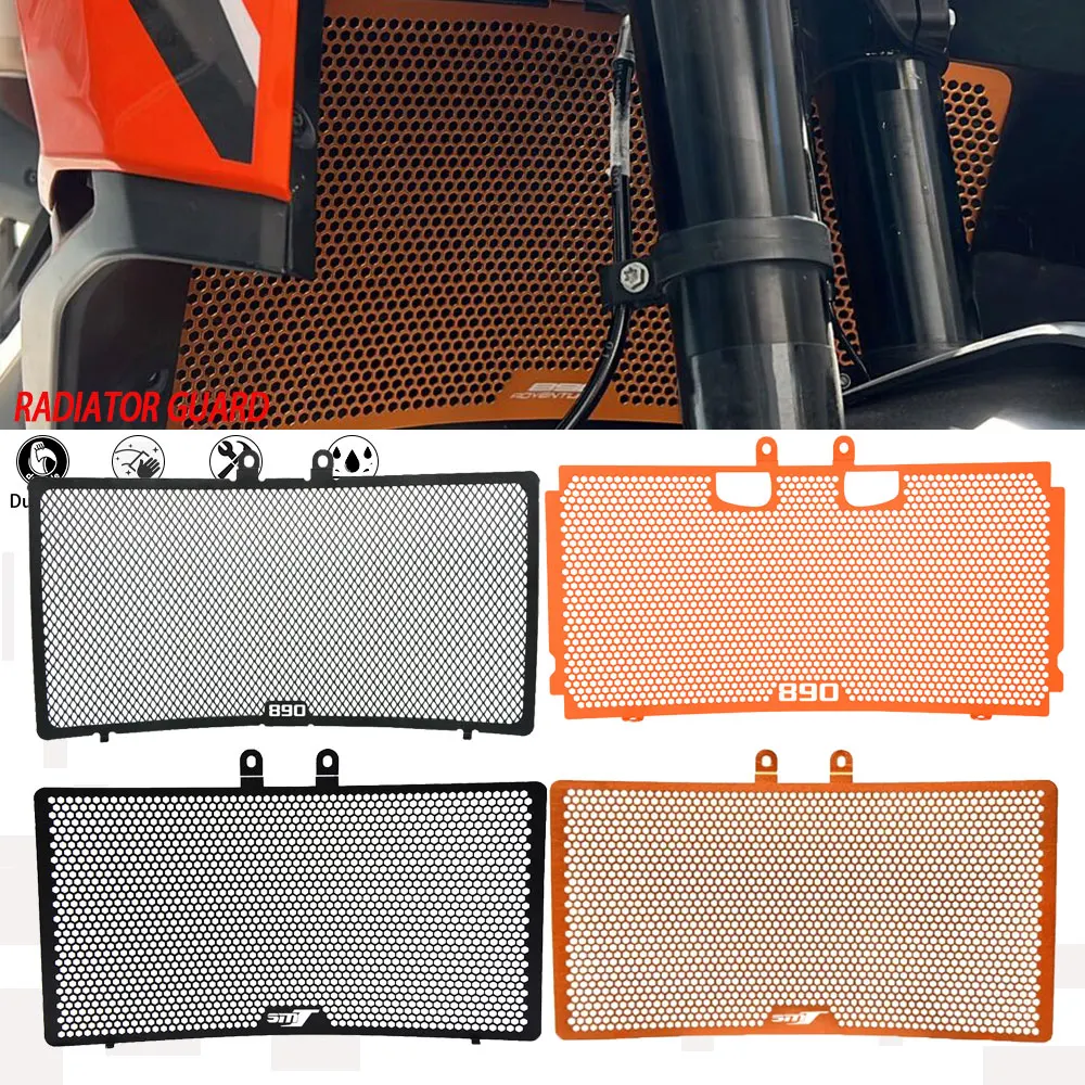 

New Motorcycle Accessories For 890 SMT 2023 2024 2025 890SMT Radiator Grille Cover Guard Protection Protetor Water Tank Net