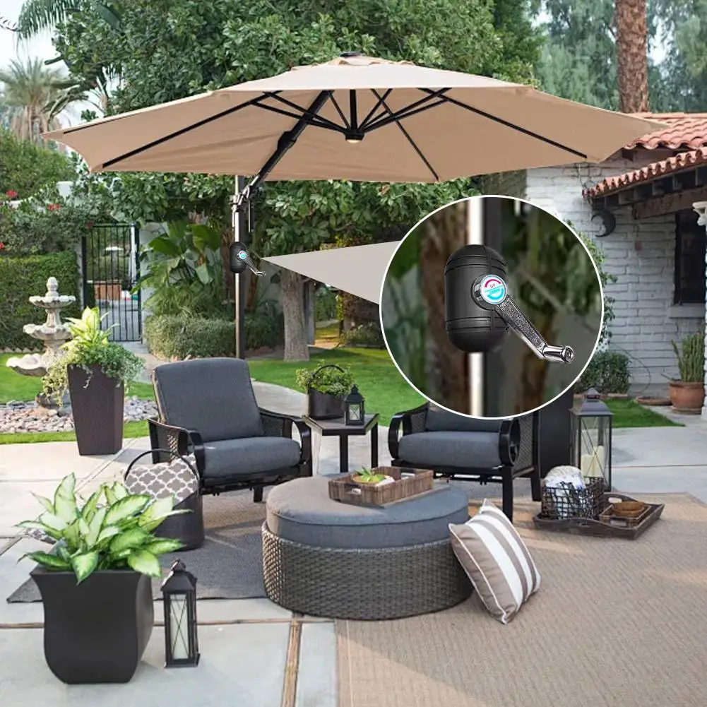 Parasol Shaker Crank Handle Patio Umbrella Crank Handle Outdoor Patio Umbrella Replace Parts Accessories