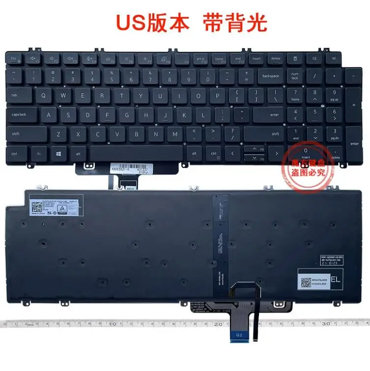 Tastiera Usa Per Dell Latitude 5520 5521 Precision 3560 3561 Retroilluminata Non Adatta E5520 Inspiron 5520