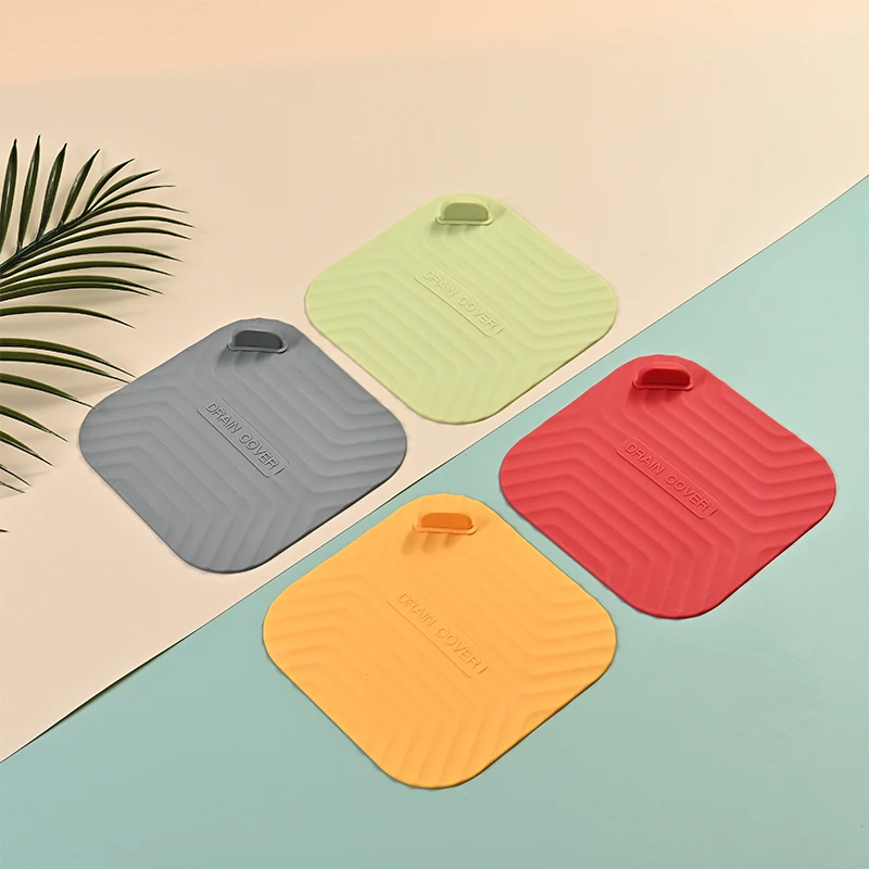Silicone Floor Drain Deodorant Pad Kitchen Sink Strainer Toilet Pad Bathroom Anti Odor Sewer Deodorant Cover Water Stopper floor drain deodorant silicone drain stopper drain stopper