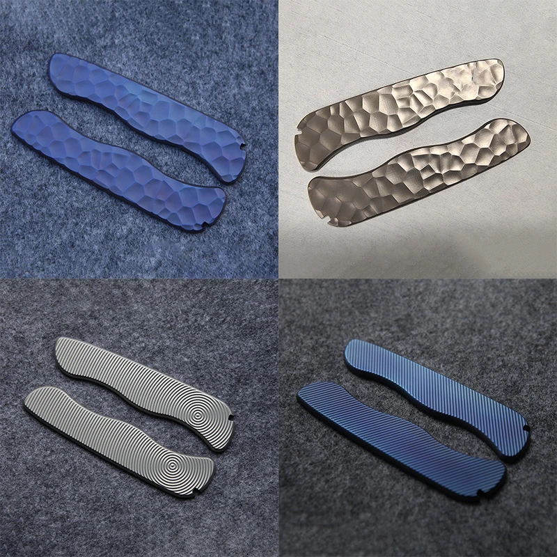 5 Modelli Custom Made In Lega Di Titanio Coltello Maniglia Patch Scala Per 111Mm Victorinox Sentinel Swiss Army Coltelli Sostituzione Fai Da Te