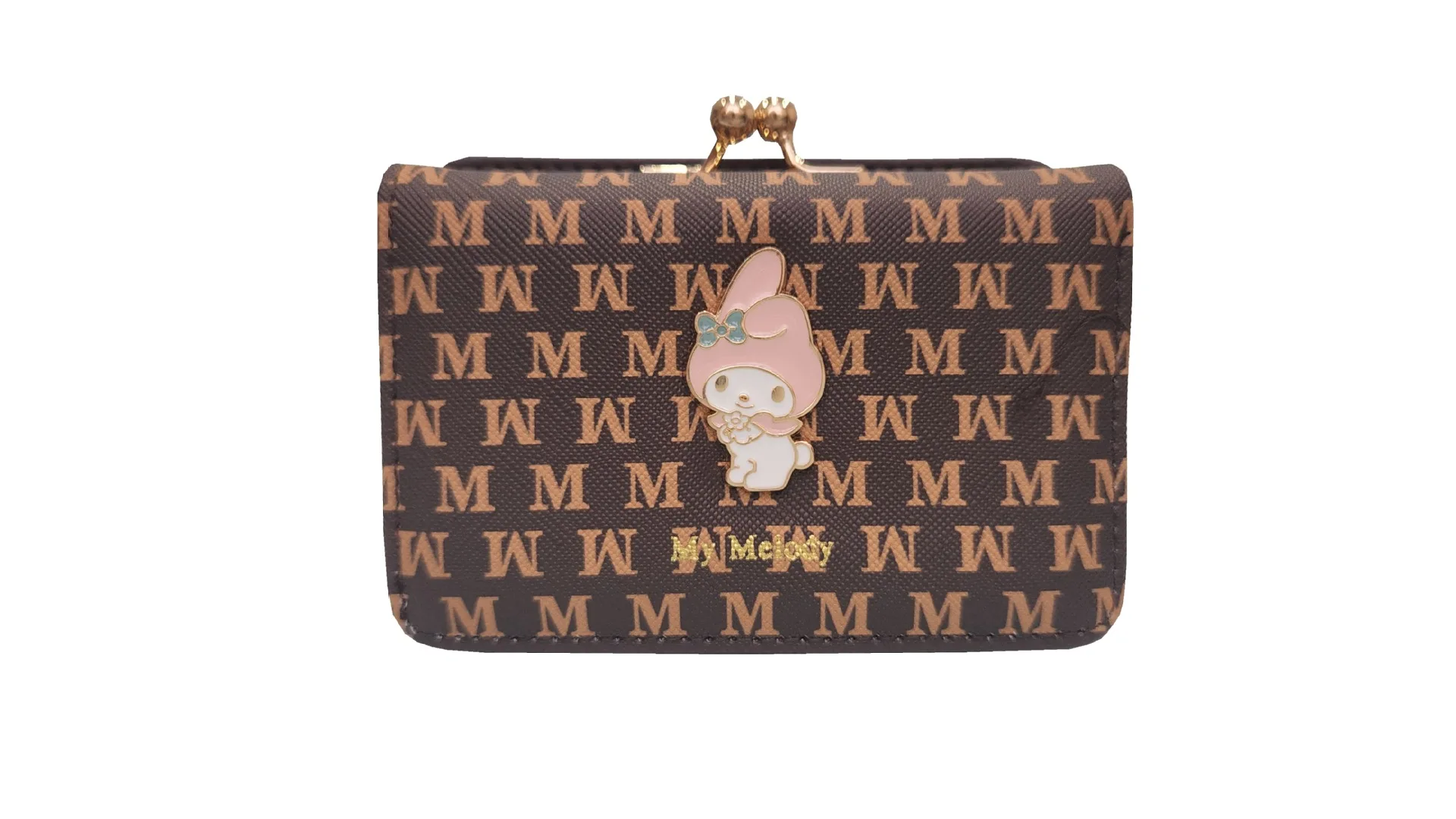 Sanrio Short Wallet For Women Cute Kuromi Hello Kitty MyMelody PU