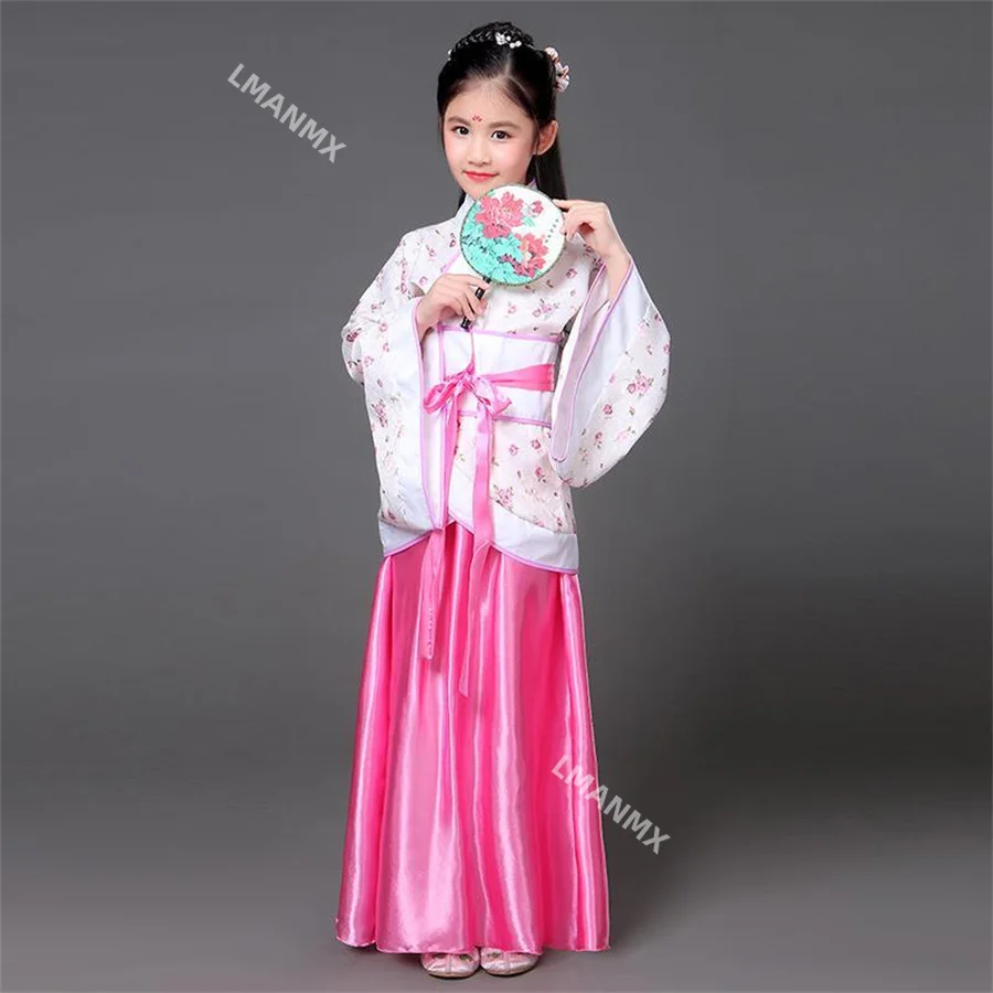 Traditional Chinese Lion Dance Costume Folk Dance Costume Hanfu Dress for Girl Kids Children Girls Lion China Clothing