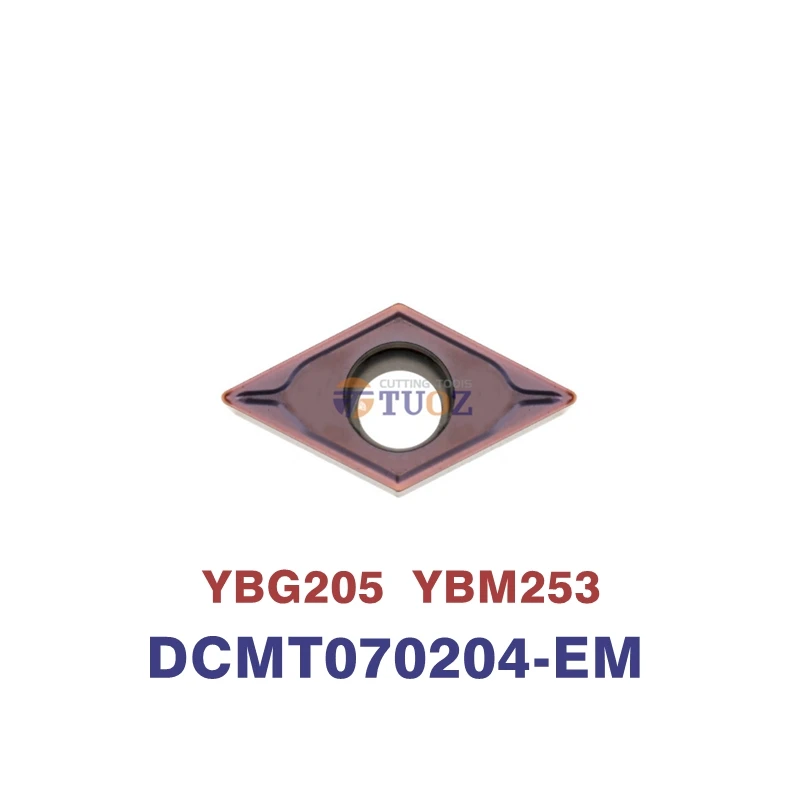 

Original DCMT070204-EM DCMT070208-EM YBG205 YBM253 DCMT 0702 Carbide Insert Processing: Stainless Steel Lnternal Turning Tools