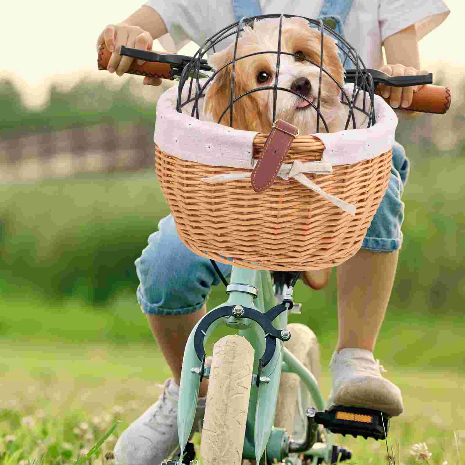 

Bicycle Basket Dog Detachable Removable Bag Pet Bike Storage Carrier