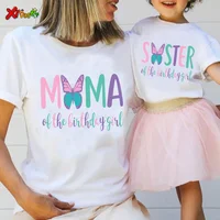 Family Matching Outfits Butterfly Birthday Shirts Family Matching T Shirt Custom Butterfly Print T-Shirt Party Boys Girls TShirt 1