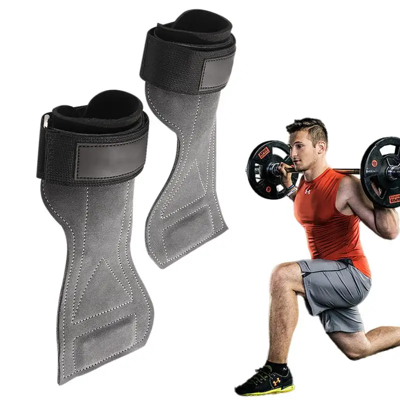 

Кожаные перчатки для тяжелой атлетики, перчатки для тренажерного зала, захваты, противоскользящий пояс для стоп-лифтинга, Тренировочные Перчатки для фитнеса, защита для рук и запястья