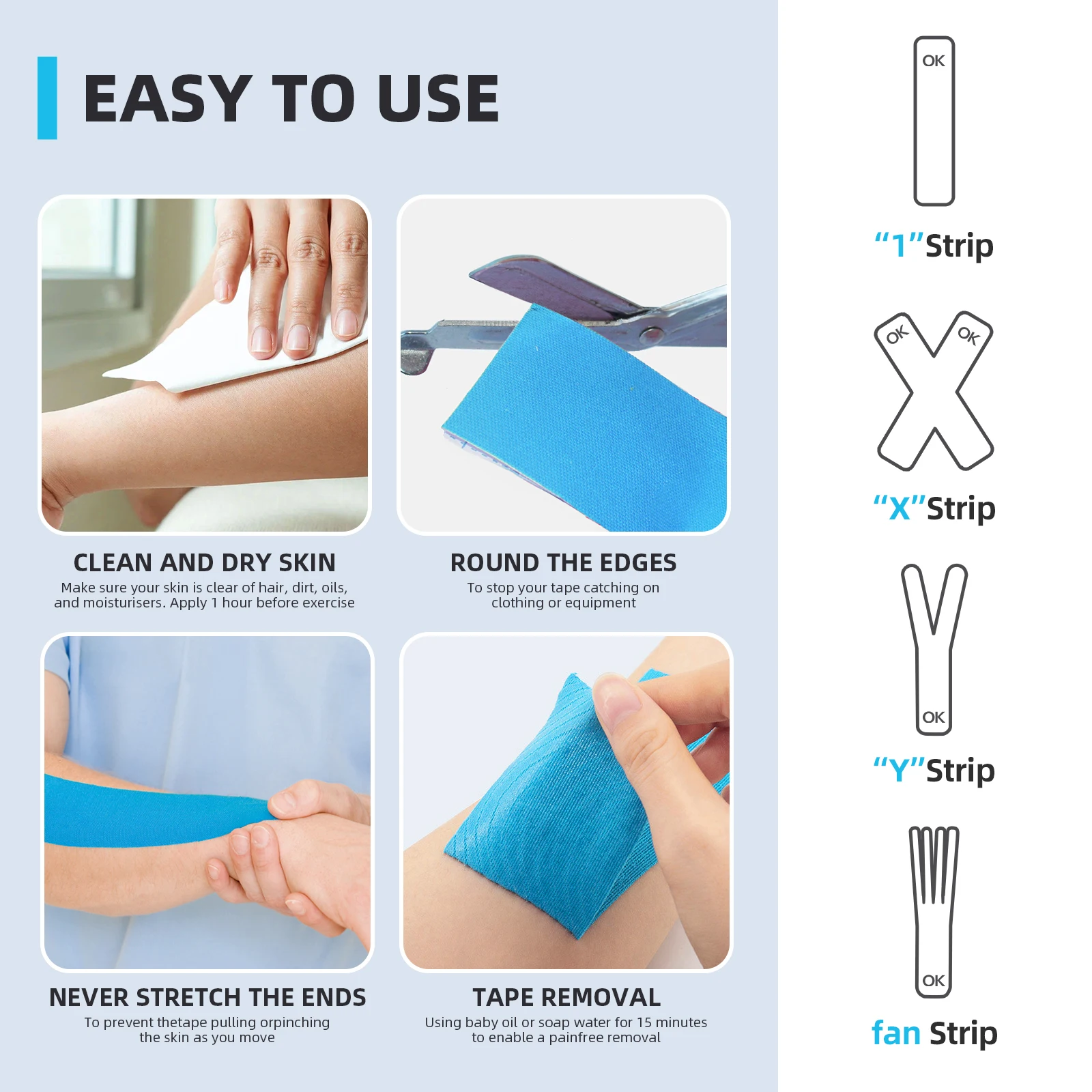 2 Rolls OK TAPE Updated Kinesiology Tape 6