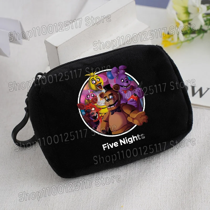 Cute Coin Purse with Key Ring - Soft Zipper Square Wallet and Card Holder with Hanging Accessories
