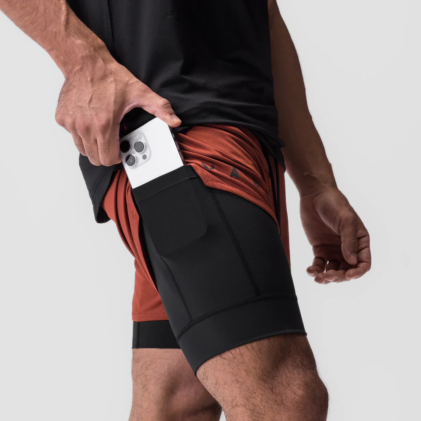 Gym Sports Fitness Men's Shorts 2-in-1 double layer shorts Jogger outdoor running basketball training shorts Casual Beach Pant