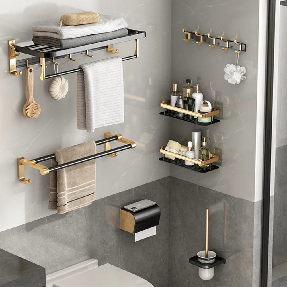 

No Punching Bathroom Storage Rack Rust-Free Simple Shelves For Toilet