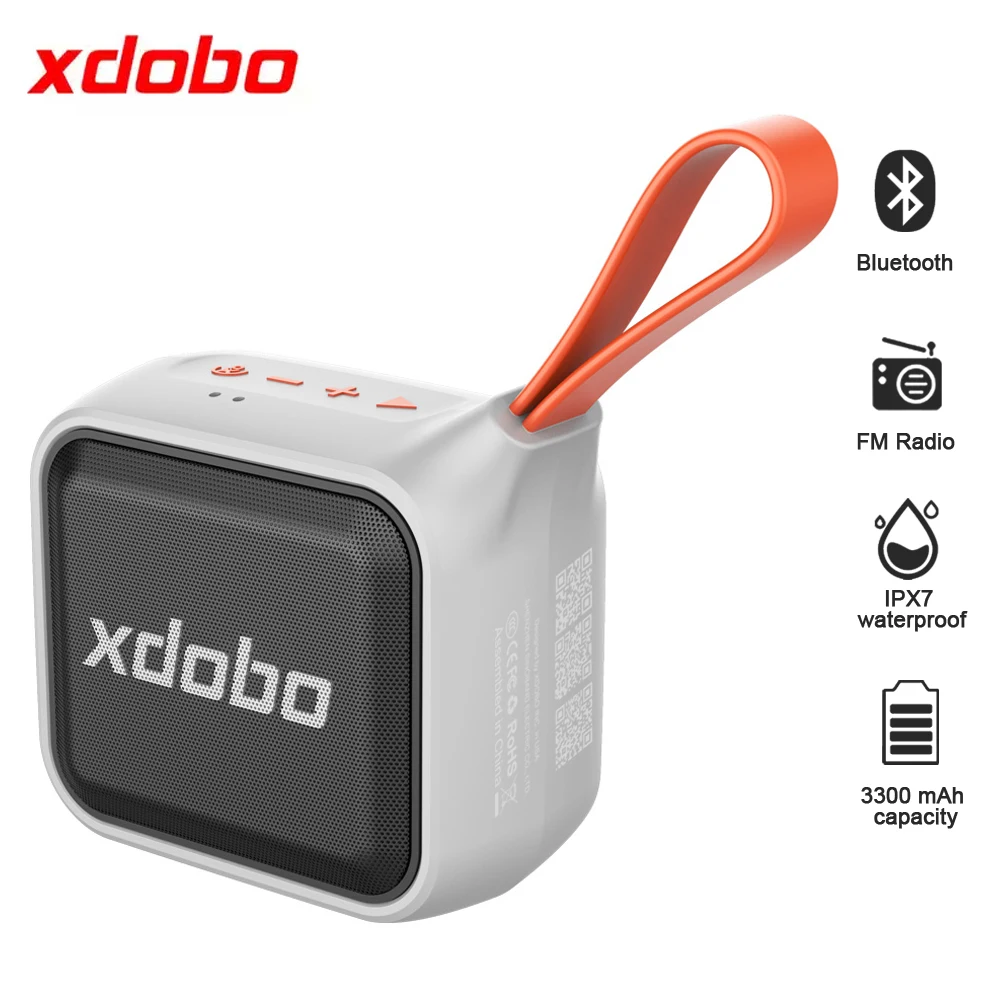 XDOBO Prince 1995 12W Subwoofer Powerful Portable Smart Speaker Waterproof Bluetooth 5.2 Deep Bass Soul Leader Speaker