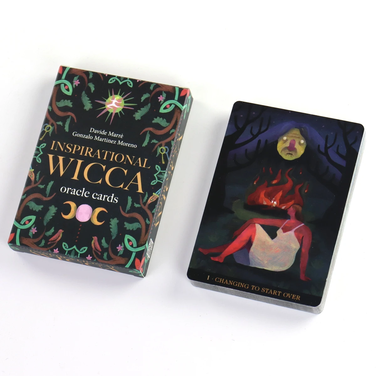 Inspirational Wicca Oracle Cards For Family Party High Quality Fortune Telling Divination Tarot Cards 2