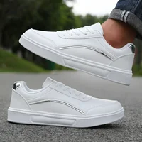 Men's Minimalist Board Shoes Fashionable Lightweight Comfortable Breathable Casual Walking Shoes New White Anti Slip Sneakers