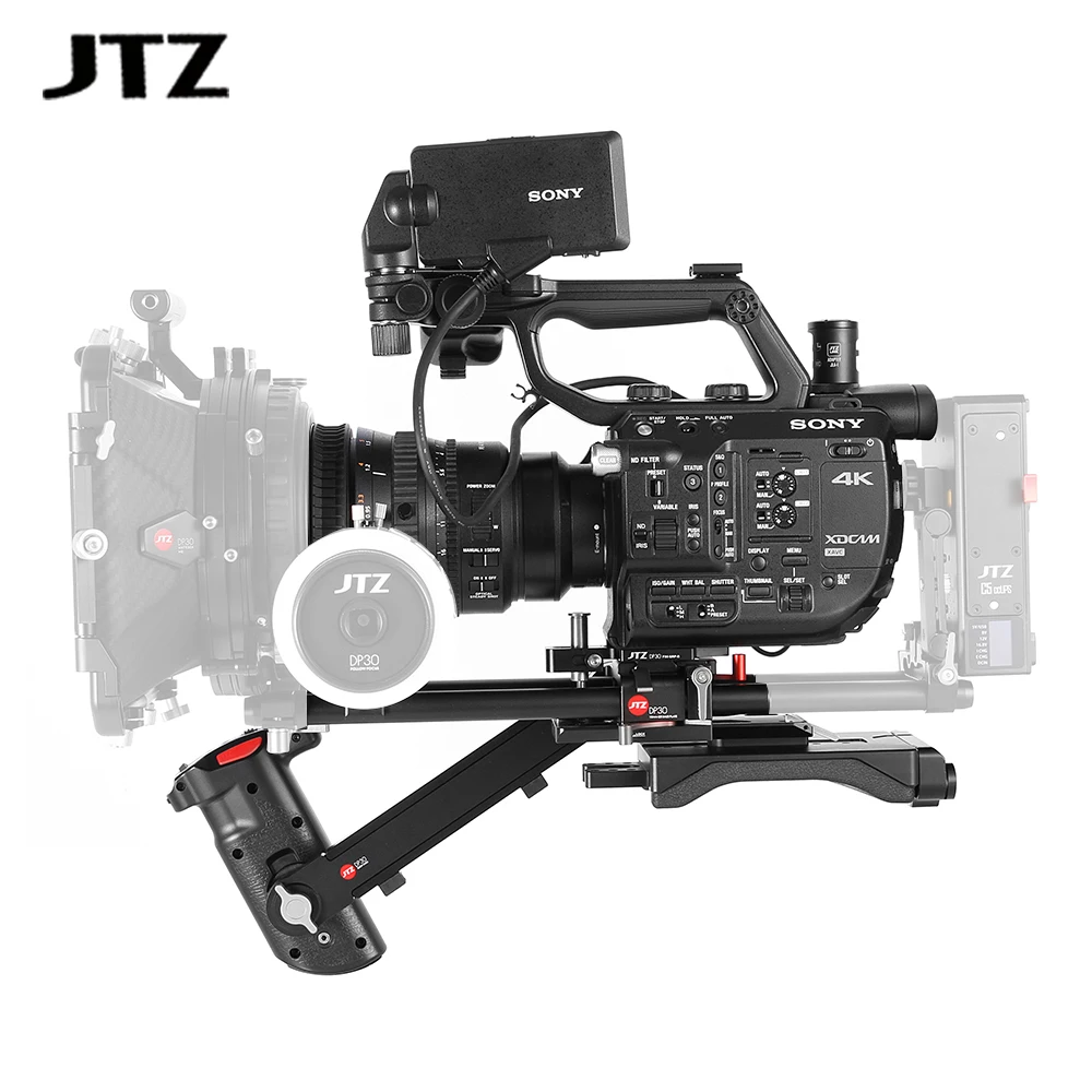 Jtz Dp30 Fotocamera Baseplate Supporto Per Spalla Rig 15Mm Rod Kit Per Sony Fs5 Pxw-Fs5 Dp30 Fs5 Set + Set Di Spalline Fotografia