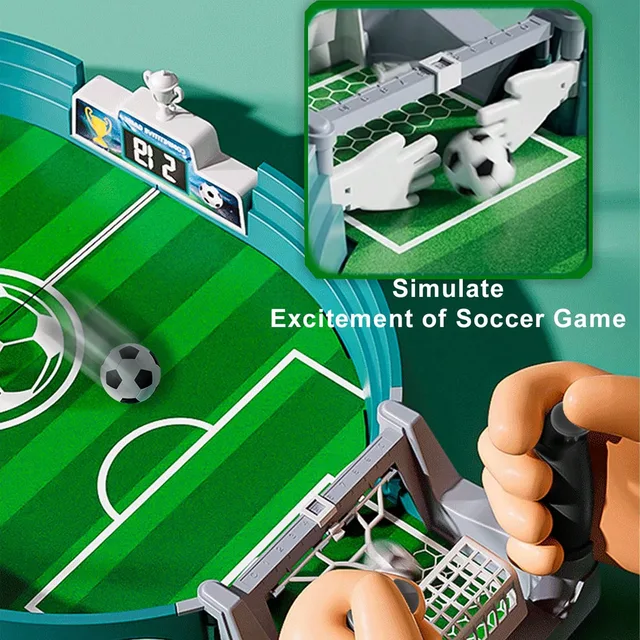 Table Football Game, Two-Person Football Game Table Game, Parent-Child Interactive Puzzle Game Table Football, Tabletop Soccer 2