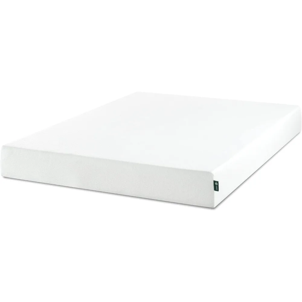 

6 Inch Green Tea Memory Foam Mattress / CertiPUR-US Certified / Bed-in-a-Box / Pressure Relieving, White bedroom furniture