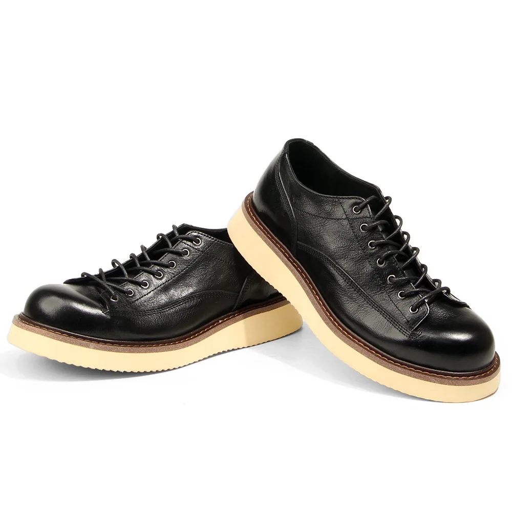 Soft Leather Mens Formal Shoes Luxury Quality Comfortable Brand Handmade Retro Genuine Leather Daily Wedding Social Shoes Male