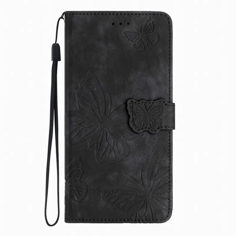 Charming Butterfly Wallet Case with Card Slots - Stylish Phone Cover #DDB