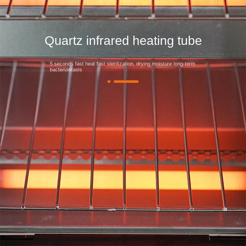 Infrared high temperature disinfection cabinet Nail disinfection box Small vertical disinfection tool Stainless steel timing 4