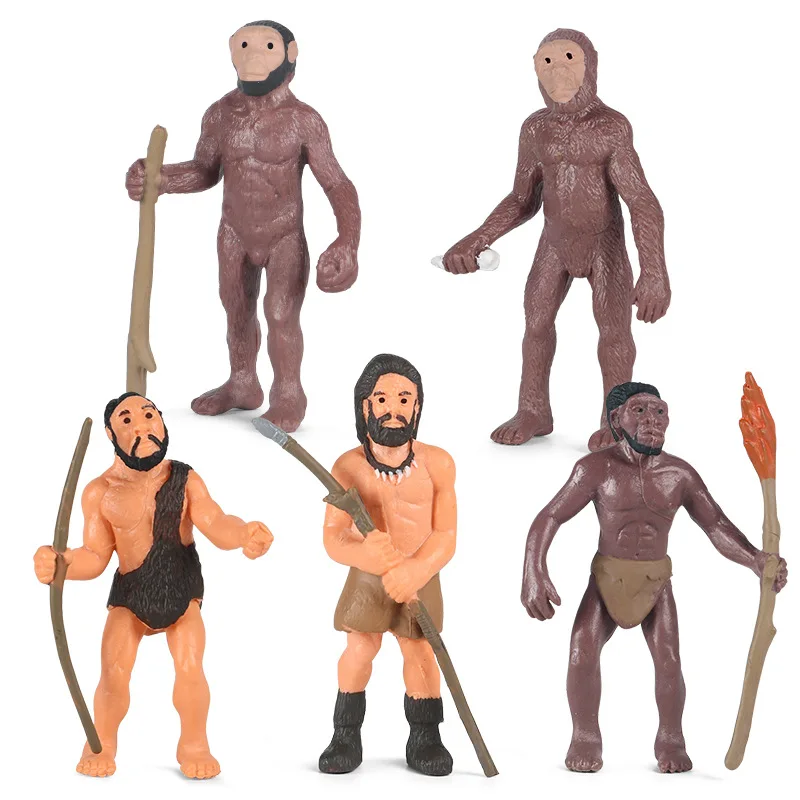 

Science And Education Cognition Human Evolution History Model Toy Ape-man Tribe Savage Primitive Man Sand Table Ornaments