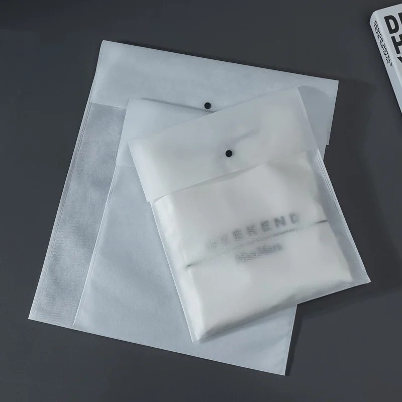 맞춤형 친환경 부직포 가방, 의류 포장, 지퍼 락 가방, 바지 우편물 포장, 인쇄 가능한 로고, 50 개