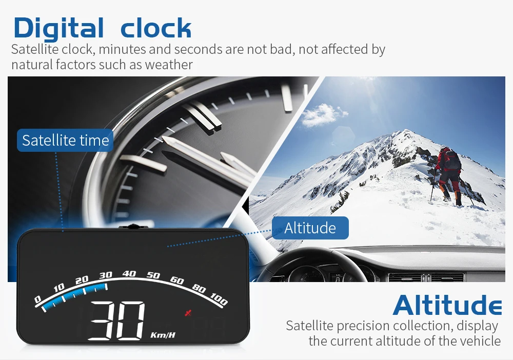 G10 HUD Head Up Display GPS System for All Car Auto Accessory Smart Digital Spee