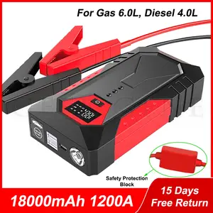 20000mah Car Jump Starter Power Bank 2000a Car Battery - Temu