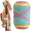 100G/Ball Rainbow Cotton Yarn Segment Dyeing 5 Ply of Milk Cotton DIY Hand Knitted Sofa Cushion Pillow Yarn 193m Crochet Yarn 1