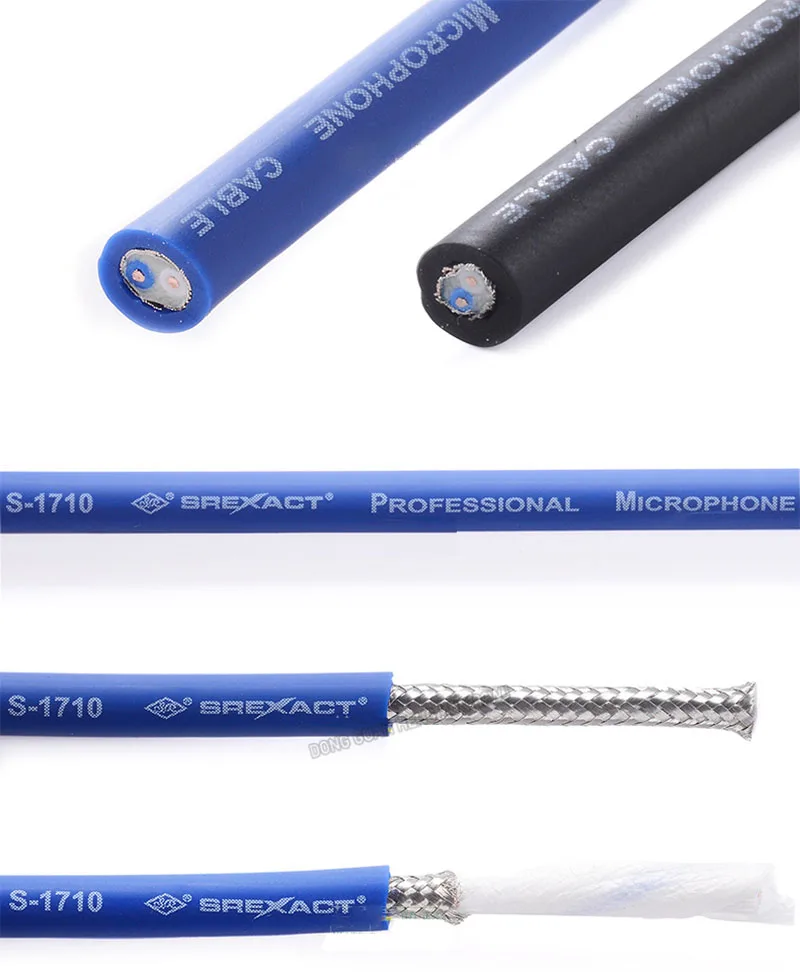 Audio-Kabel Abgeschirmtes Geflochtenes Digitales Audio-Koax-Mikrofonkabel XLR Instrumentenleitung Mixer Mehradriges Verbindungskabel – Detail 8