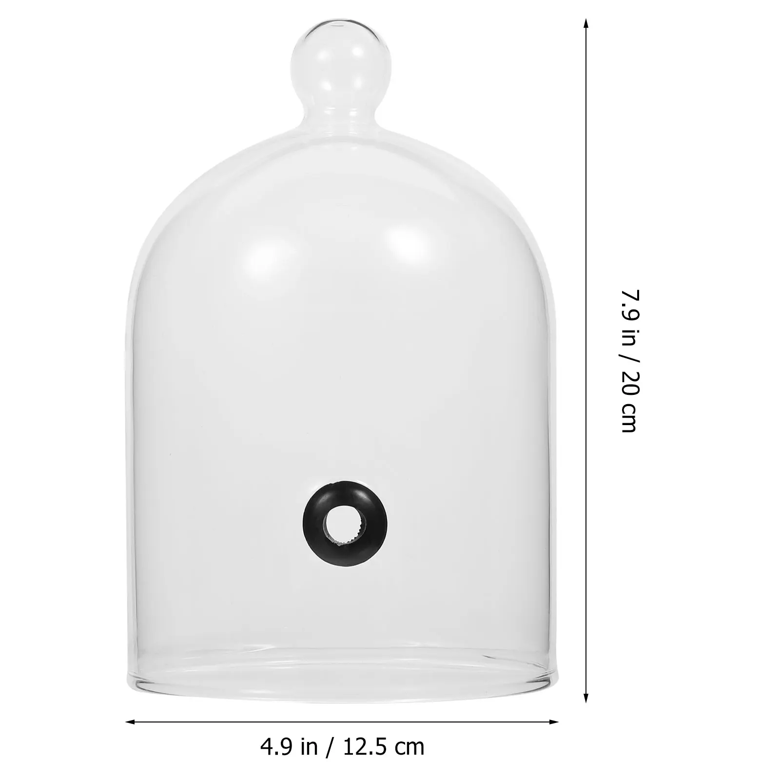 Dome Smoking Cover Lid Glass Cloche Infuser For Drinks Cocktail Jar Cold Food Smoker Cake Lids Plate Dessert