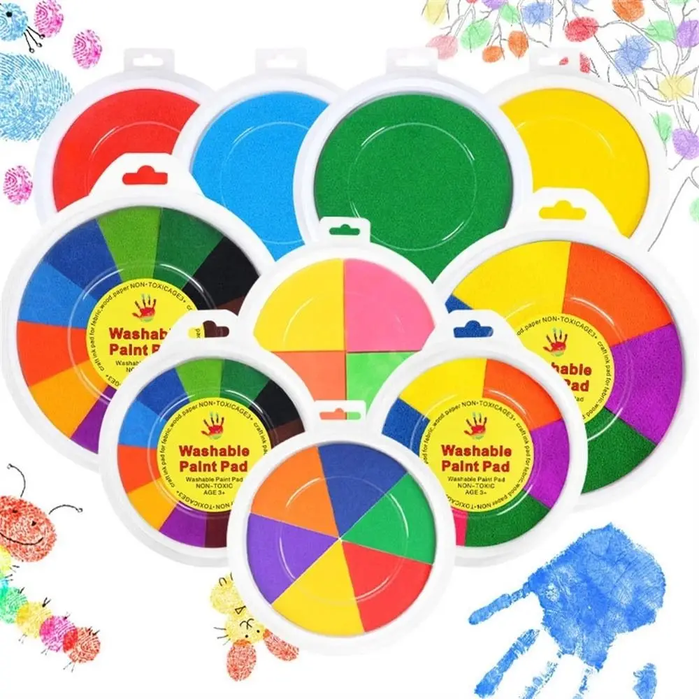 Toy Baby Toys for Child Card Making Graffiti Washable Paint Ink Pad Printing Mud DIY Finger Painting Finger Painting Inkpad