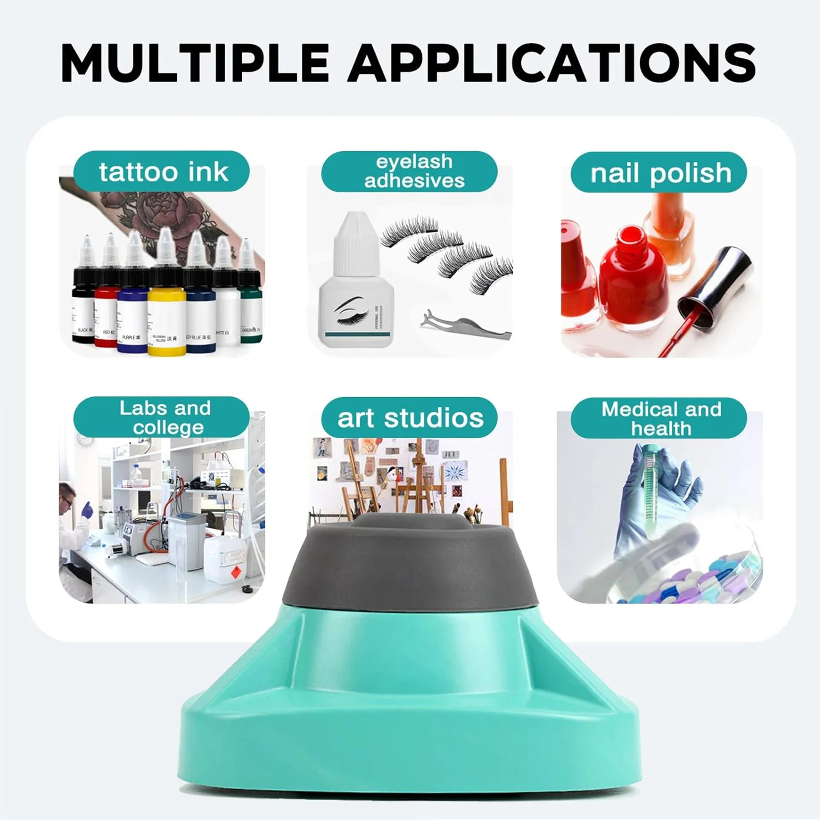 Tattoo Mini Vortex Mixer Machine 10000RPM Tattoo Ink Mixer Ink Pigment Liquid Swirl Shaker Body Art Supplies US EU Plug