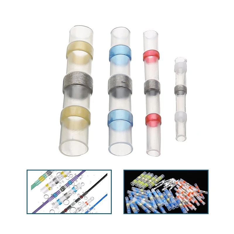 Solder Ring Terminal 50pcs Mount Solder Ring Heat Shrink Intermediate Connection Terminal Heat